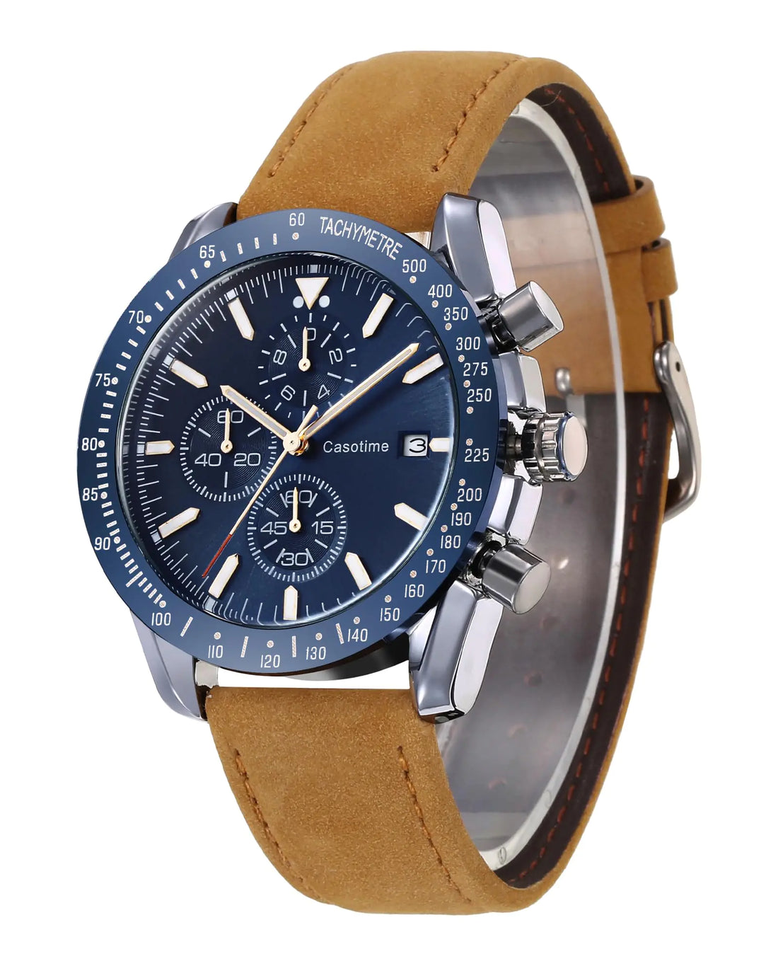 Leather Chronograph Quartz Watch