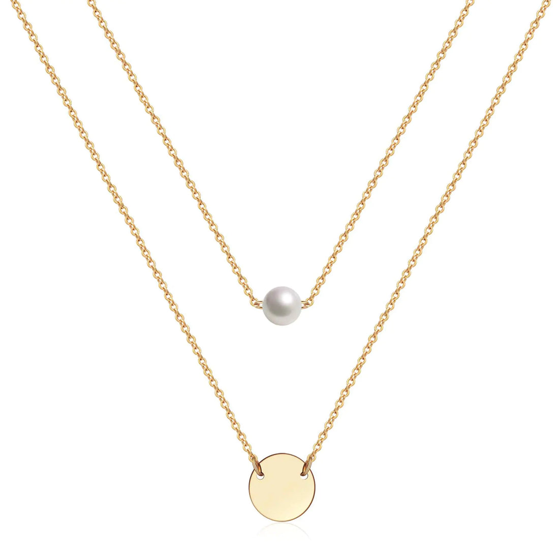 Dainty Adjustable Gold Necklace Set