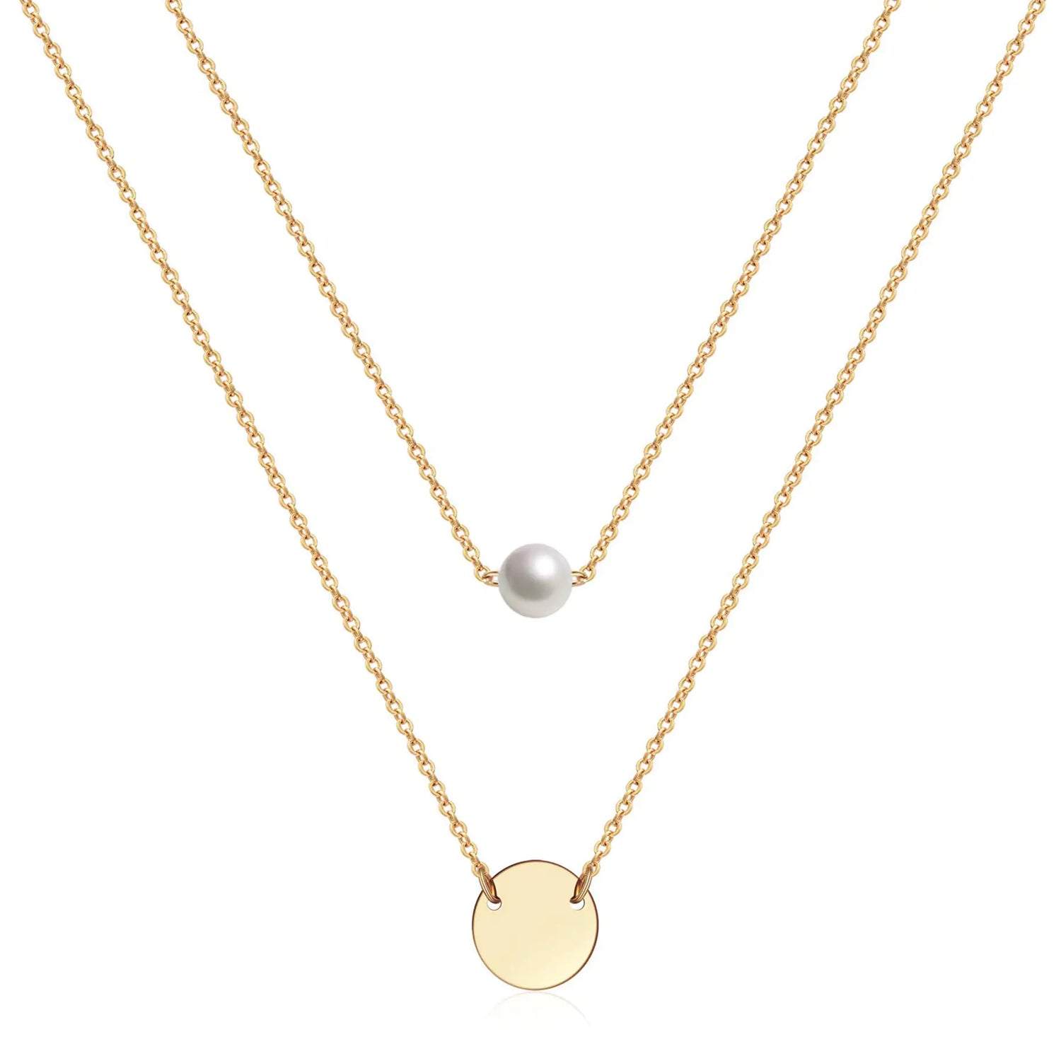 Dainty Adjustable Gold Necklace Set