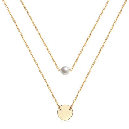 Dainty Adjustable Gold Necklace Set