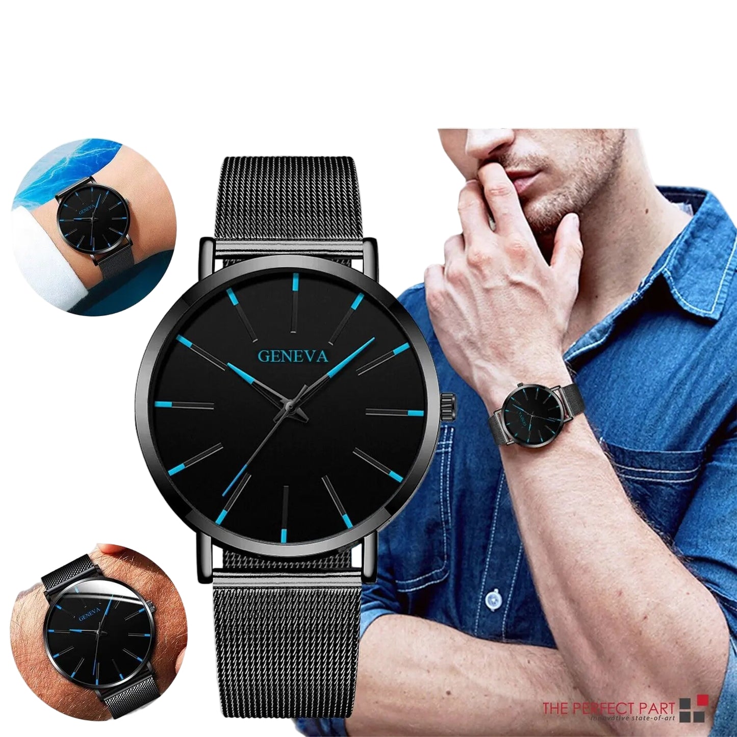 Stainless Steel Luminous Quartz Watch