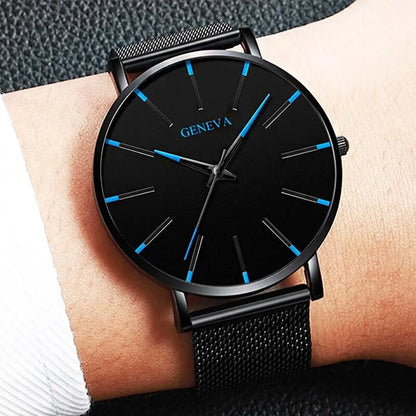 Stainless Steel Luminous Quartz Watch