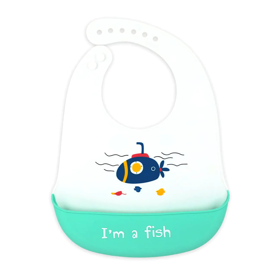 Silicone Baby Bib with Food Pouch