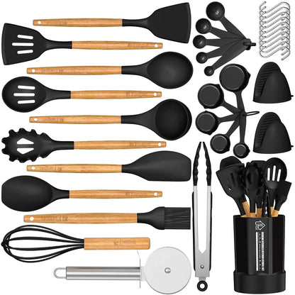 35-Piece Silicone Kitchen Utensil Set