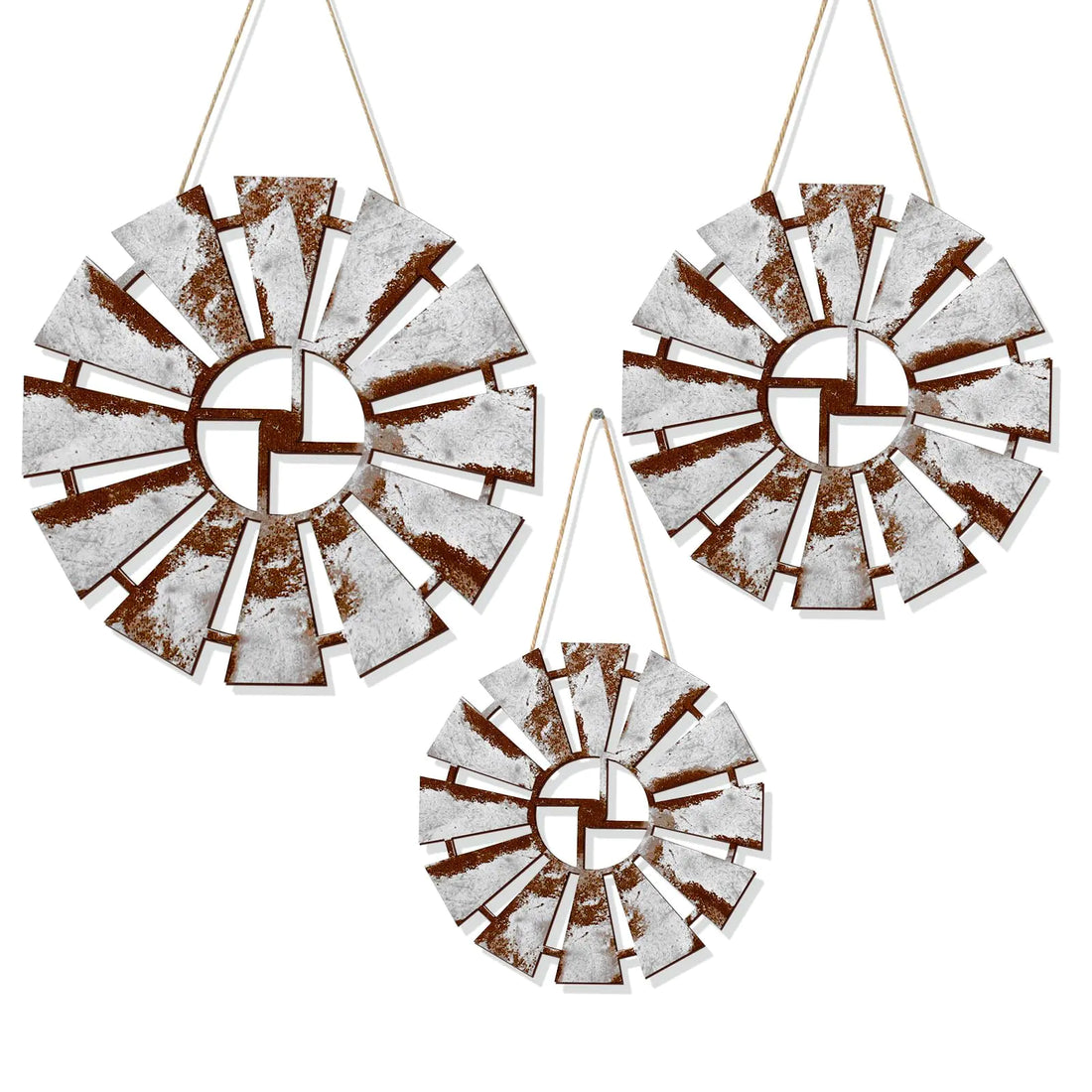 Rustic Farmhouse Windmill Wall Decor