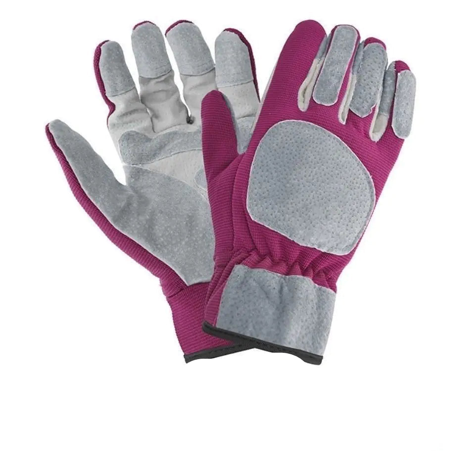 Breathable Soft Pigskin Work Gloves for Gardening