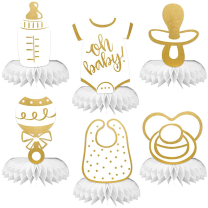 Gold Oh Baby Table Centerpieces