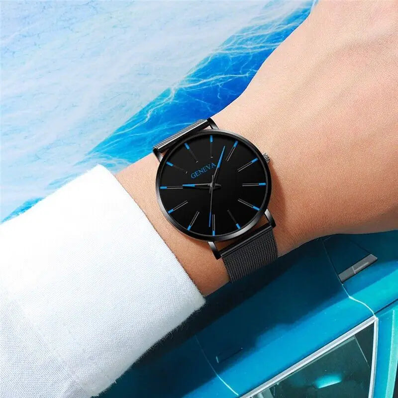 Stainless Steel Luminous Quartz Watch