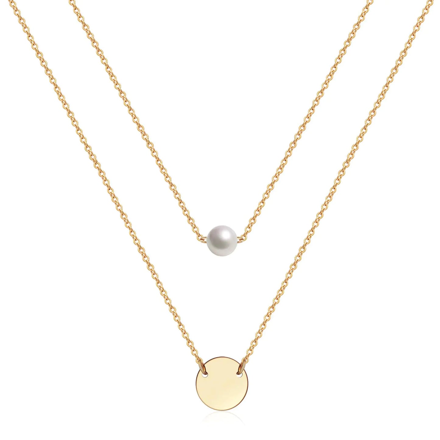 Dainty Adjustable Gold Necklace Set