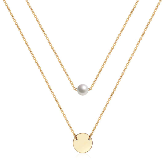 Dainty Adjustable Gold Necklace Set