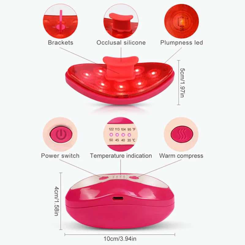 LED Heated Lip Care Device