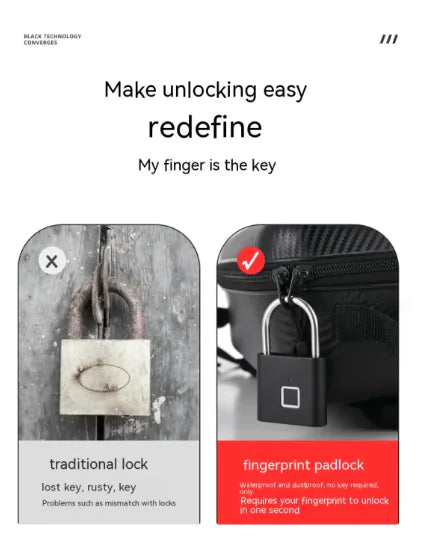 Smart Waterproof Fingerprint Lock