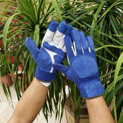 Breathable Soft Pigskin Work Gloves for Gardening