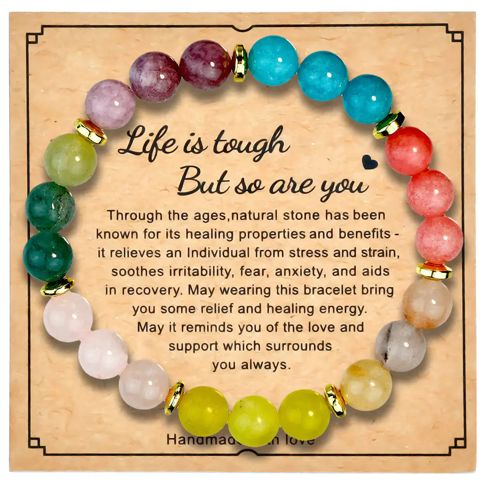 Geometric Mixed Material Bracelet