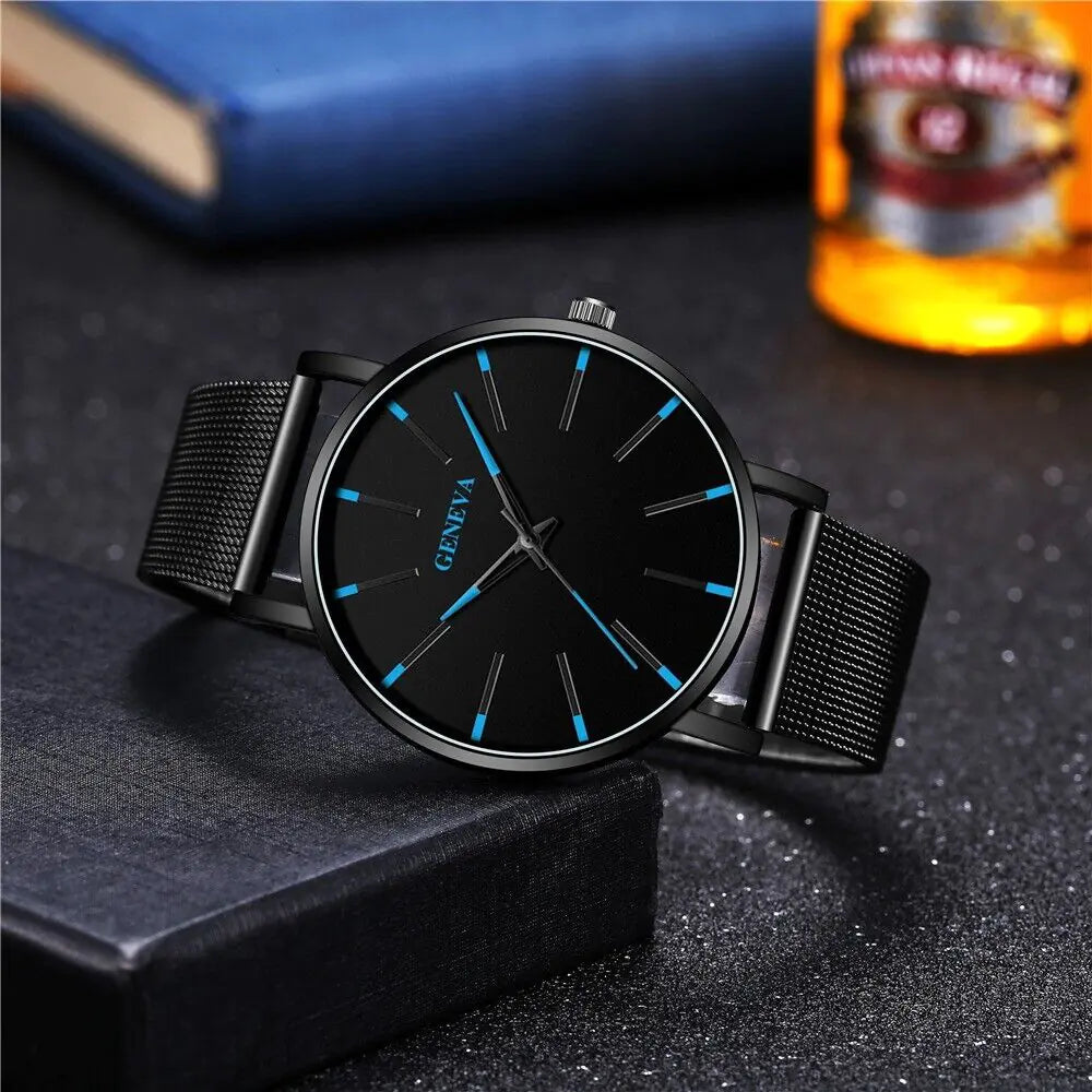 Stainless Steel Luminous Quartz Watch