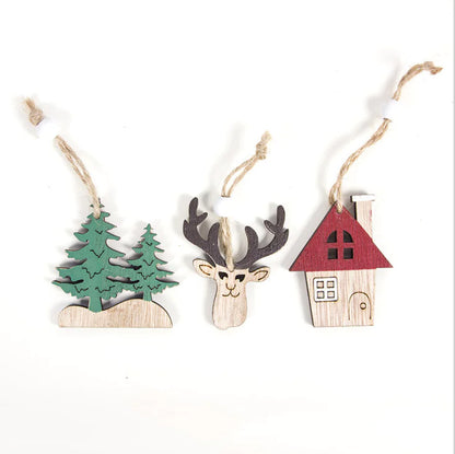Wooden Christmas Decor Hanging Ornament
